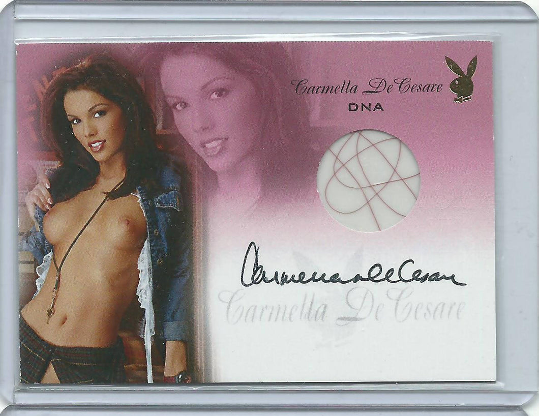 Playboy Too Hot To Handle Carmella DeCesare Autograph DNA Card