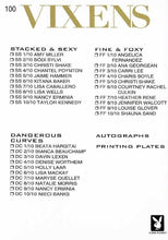 Load image into Gallery viewer, Playboy Vixens Red Foil #100 Checklist Serial Numbered #17/200
