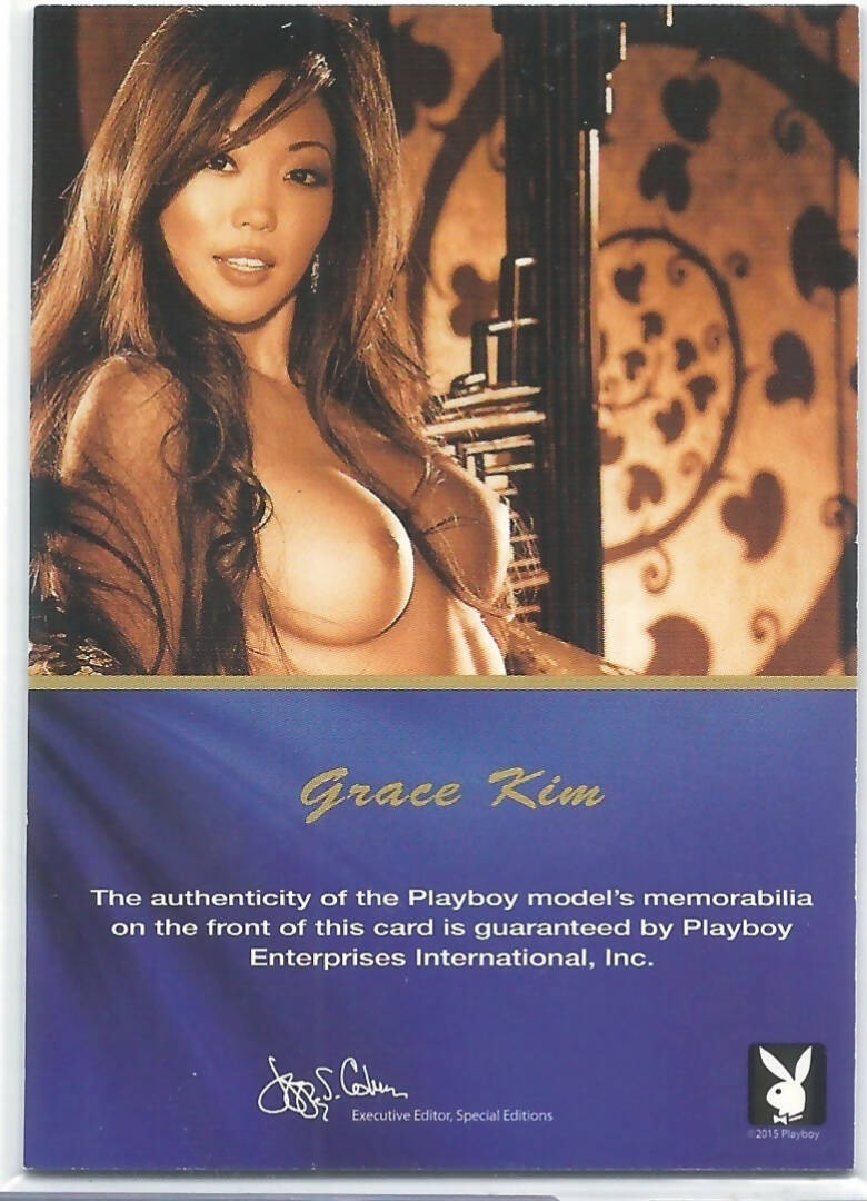 Playboy Centerfold Update 5 Grace Kim Memorabilia Card