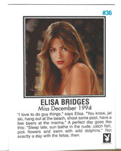 Load image into Gallery viewer, Playboy Centerfold Update 1 (1994 - 1996) Elisa Bridges Card #36
