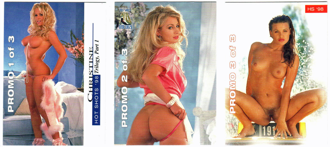 Hot Shots - series '98 Trilogy Part 1 - Promo set [3 cards] Christine, Debbie, Ashley