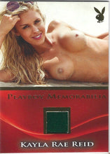 Load image into Gallery viewer, Playboy&#39;s Hard Bodies Kayla Rae Reid Gold Foil Memorabilia Card
