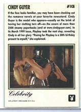 Load image into Gallery viewer, Playboy December Cindy Guyer Gold Foil Chase Card #1CG
