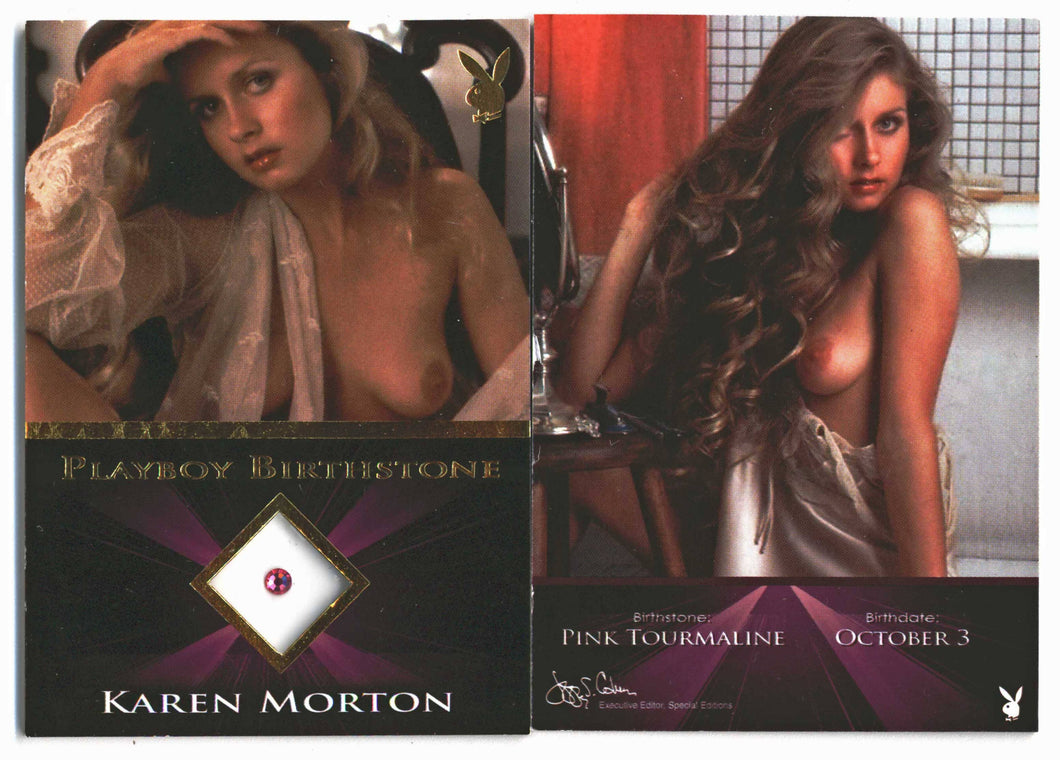 Playboy's Sexy & Sassy - Birthstone Card - Karen Morton