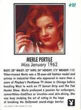 Load image into Gallery viewer, Playboy January Edition Merle Pertile Card #27
