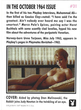 Load image into Gallery viewer, Playboy October Edition Cover Card #31
