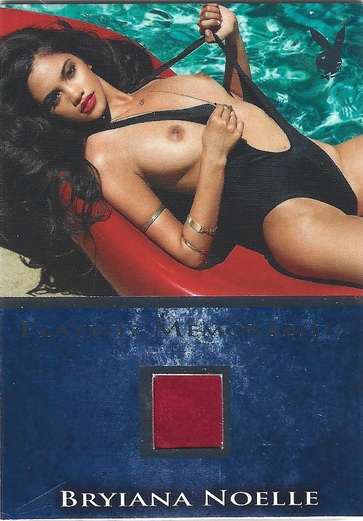 Playboy's Bare Assets Bryiana Noelle Platinum Foil Memorabilla Card