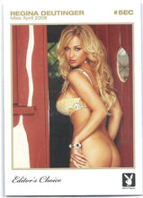 Load image into Gallery viewer, Playboy Centerfold Update 5 (2006 - 2008) Editor’s Choice Regina Deutinger Gold Insert Card # 5EC
