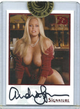 Load image into Gallery viewer, Playboy 50th Anniversary Audra Lynn Red Foil Autograph Card
