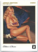 Load image into Gallery viewer, Playboy Centerfold Update 6 (2009-2011) Editors&#39; Choice Jessa Hinton Gold Insert Card # 5EC
