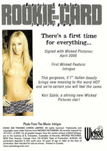Load image into Gallery viewer, 2004 Wicked Trading Cards Rookie Card #200 Keri Sable
