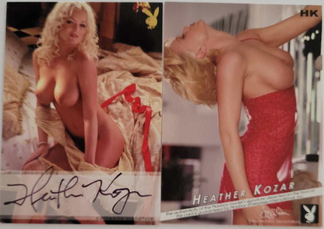 PLAYBOY'S GIRLS NEXT DOOR AUTOGRAPH HEATHER KOZAR