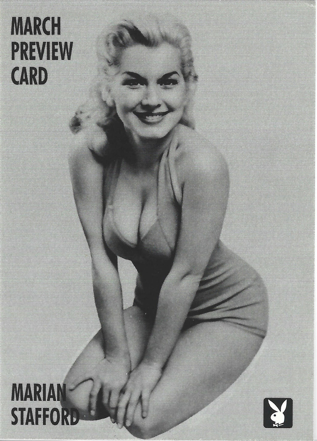 Playboy February Edition March Preview Marian Stafford Card #6PR