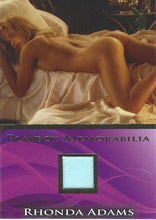 Load image into Gallery viewer, Playboy&#39;s Sexy and Sassy Rhonda Adams Gold Foil Memorabilia Card
