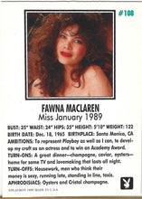 Load image into Gallery viewer, Playboy January Edition Fawna MacLaren Card #108
