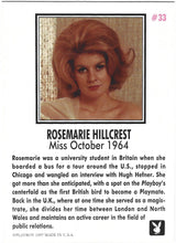 Load image into Gallery viewer, Playboy October Edition Rosemarie Hillcrest Card #33
