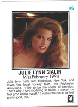 Load image into Gallery viewer, Playboy Centerfold Update 1 (1994 - 1996) Julie Lynn Cialini Card #6
