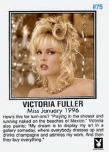 Load image into Gallery viewer, Playboy Centerfold Collector Cards 1994 Thru 1996 #75 Victoria Fuller
