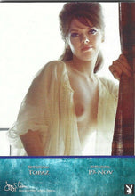 Load image into Gallery viewer, Playboy&#39;s Bare Assets Sharon Rogers Platinum Foil Birthstone Card
