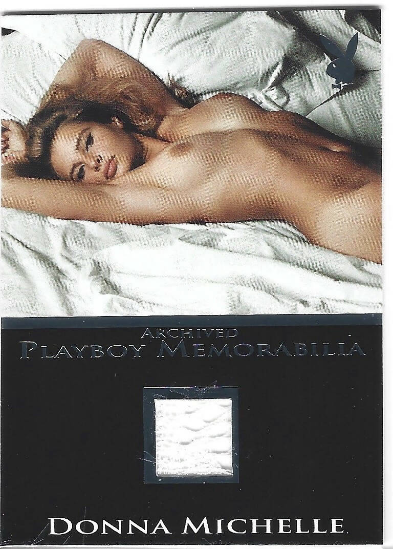 Playboy's Bare Assets Donna Michelle Platinum Foil Archived Memorabilia Card