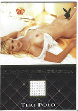 Load image into Gallery viewer, Playboy&#39;s The Best Of Playboy Teri Polo Gold Foil Memorabilia Card
