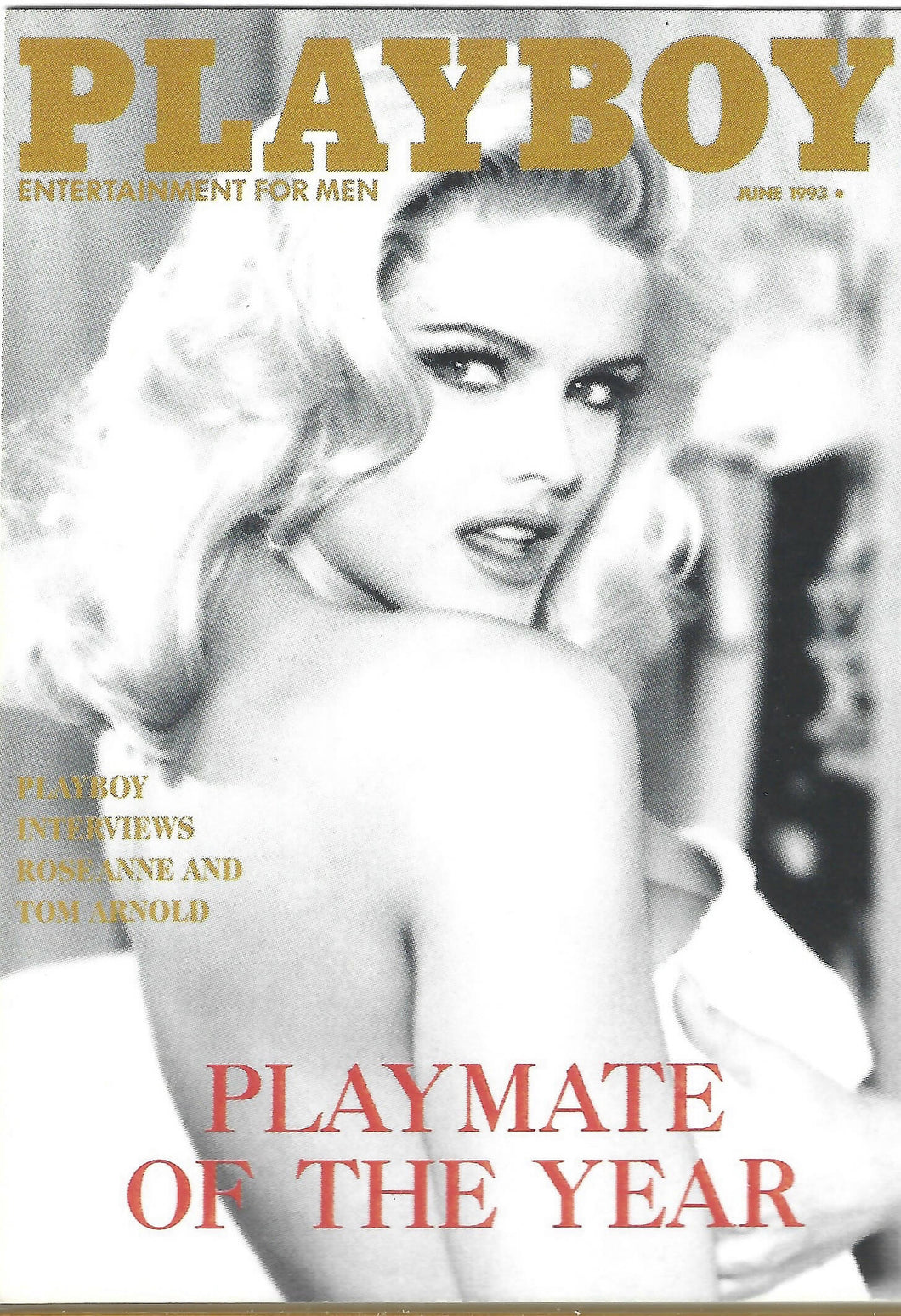 Playboy January Edition Playmate of the Year Anna Nicole Smith Gold Foil Card #1PY