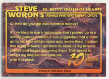 Load image into Gallery viewer, Steve Woron&#39;s Female Fantasy - Card #10 Betty - signed by Steve Woron
