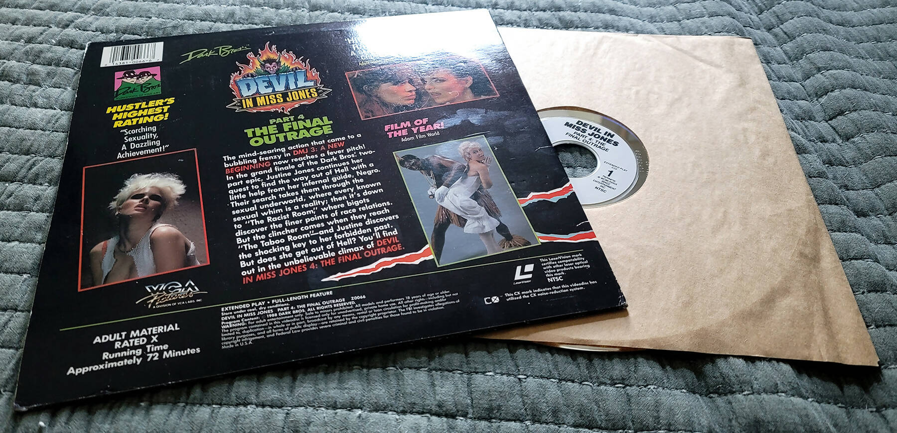 Devil in Miss Jones Part 4: The Final Outrage (1988) - LASERDISC - Complete  with Jacket, Disc and Sleeve. Great Working Condition - RARE and VHTF